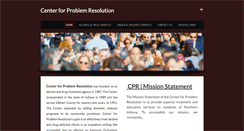 Desktop Screenshot of centerforproblemresolution.org